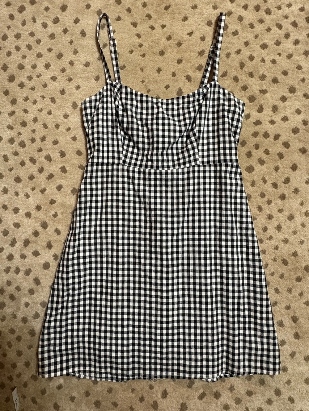 Brandy Melville gingham mini dress OS.